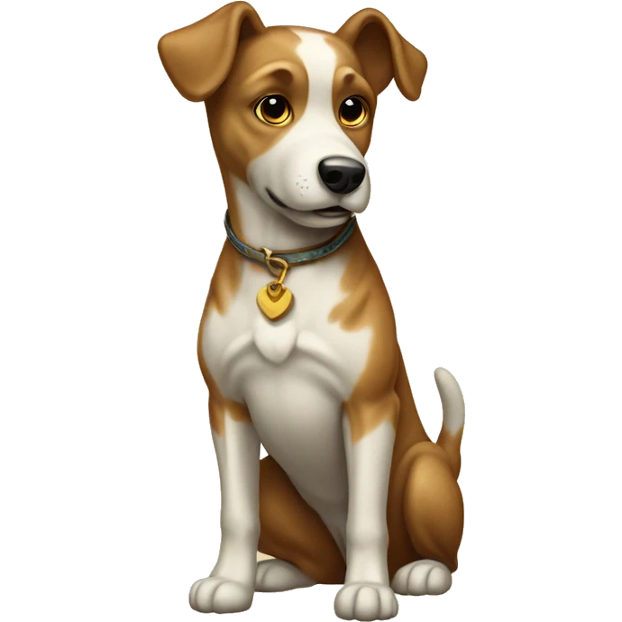 Vintage dog full body  emoji