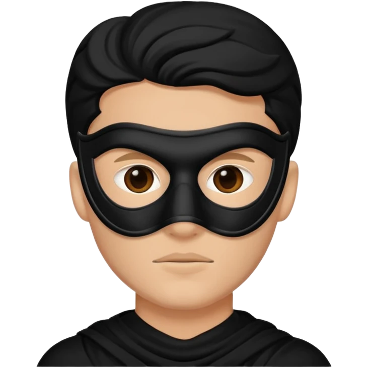 man in black masks emoji