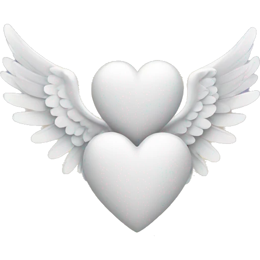 heart with angel wings emoji