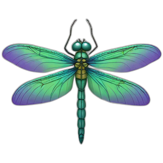 Three headed dragon fly emoji
