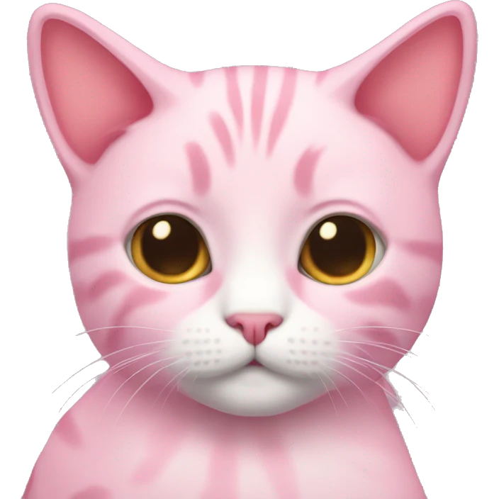 Pink cat of the Meinkun breed emoji