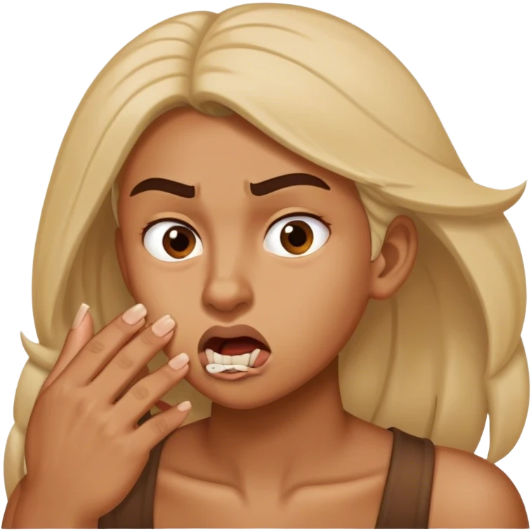 nail biting emoji emoji