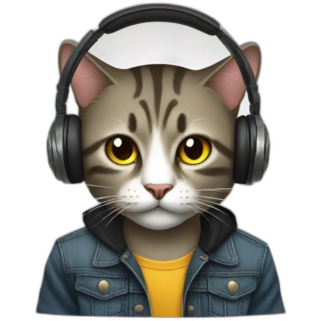 Dj cat emoji