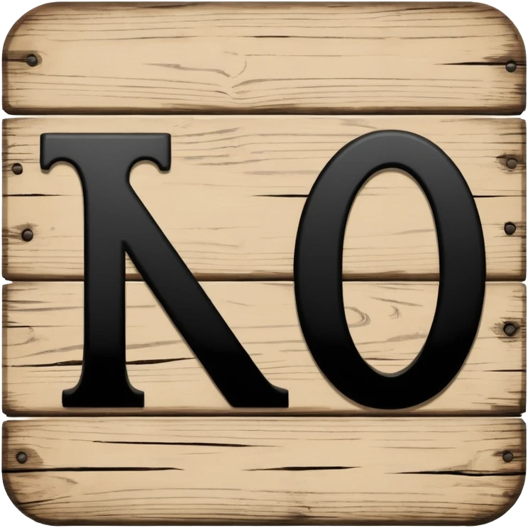 Sign saying TNO emoji
