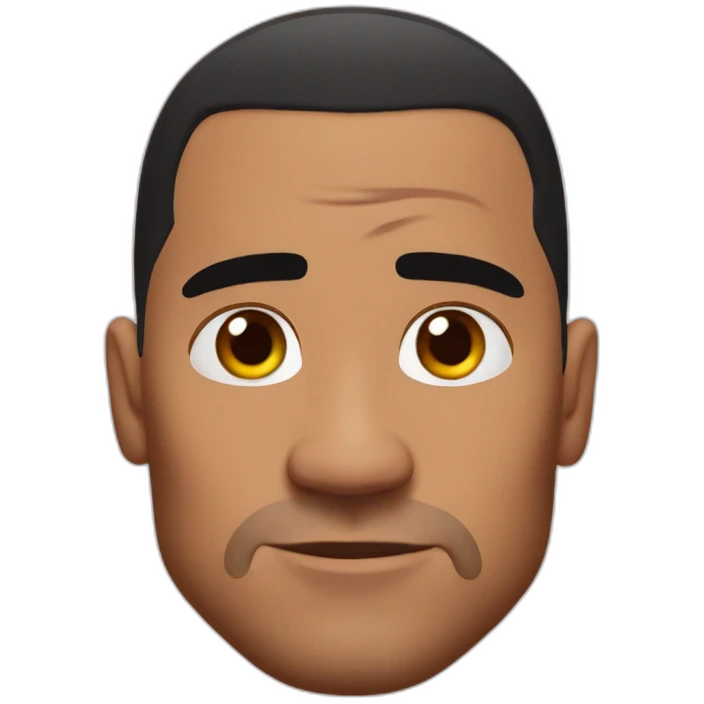 The rock eyebrow raised emoji