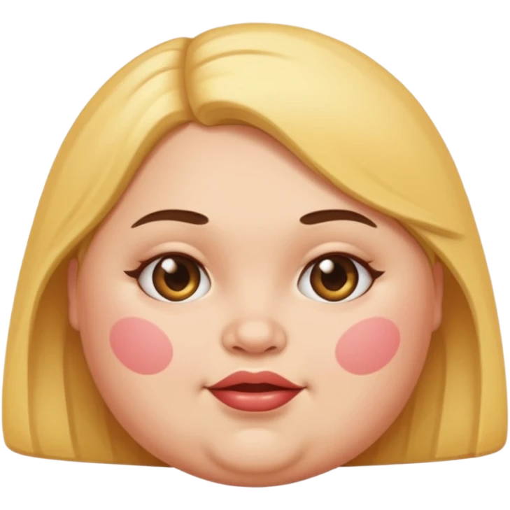 Fat girl  emoji