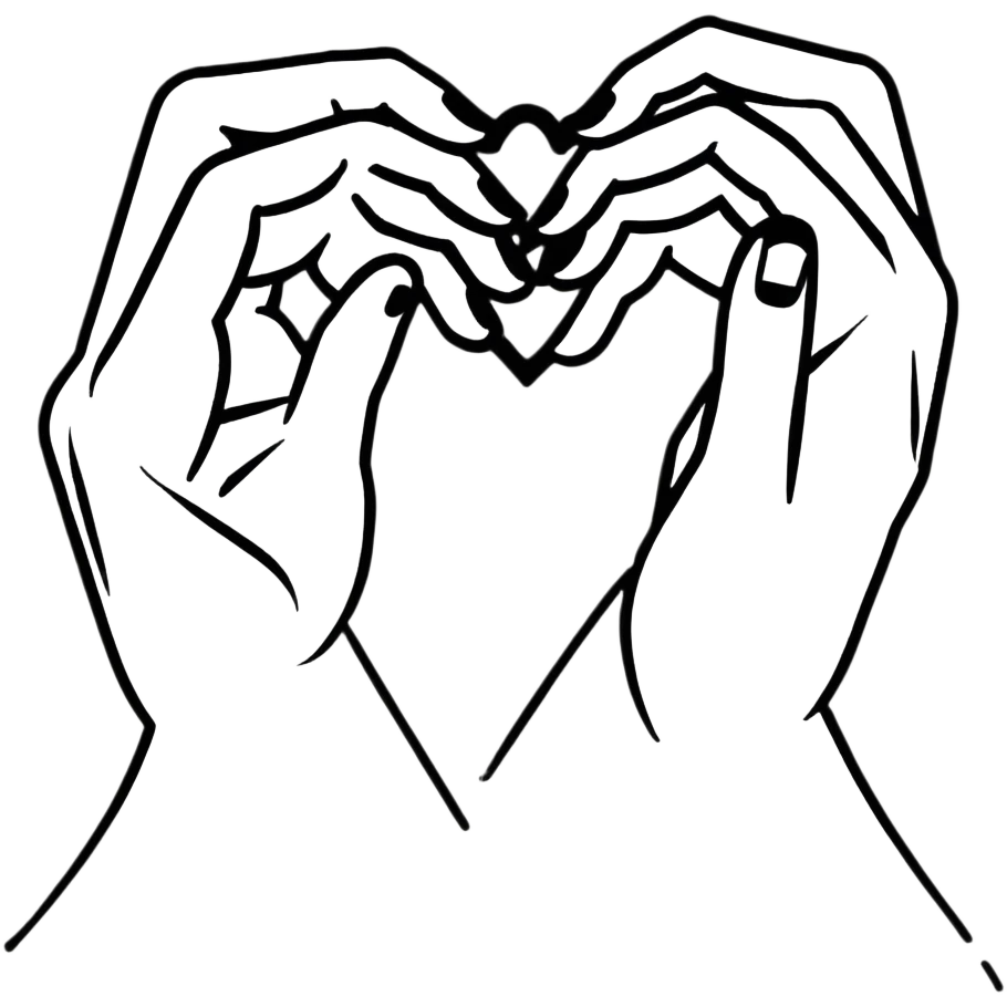 hands forming a heart shape emoji
