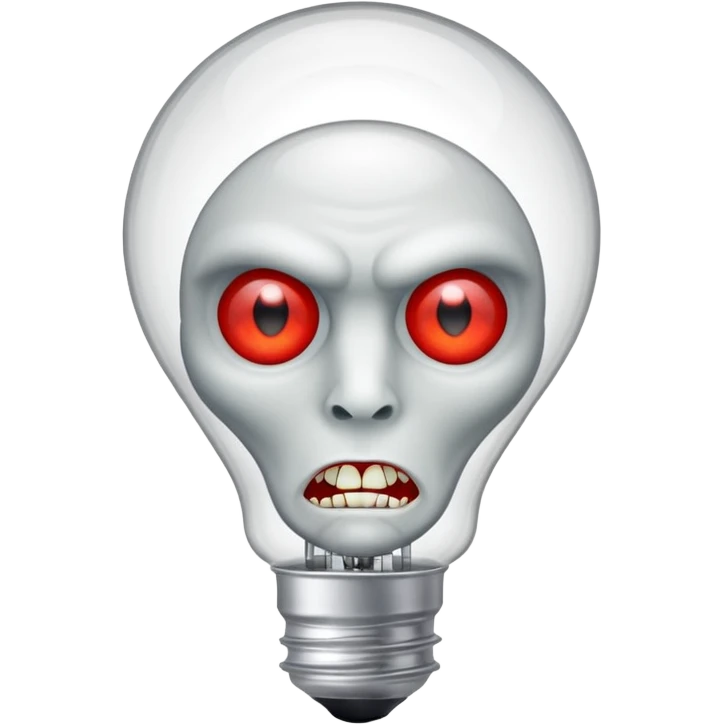 bulb with vampire emoji
