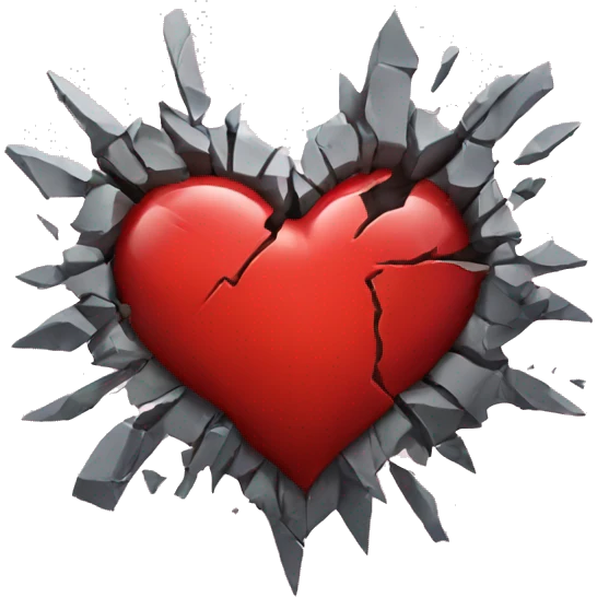 Heart shattered  emoji