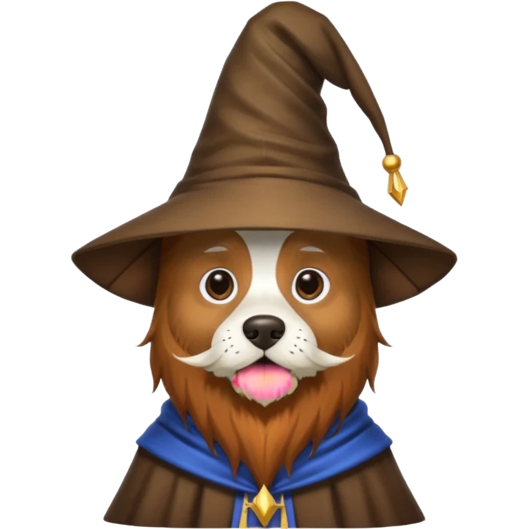 Dog wizard emoji