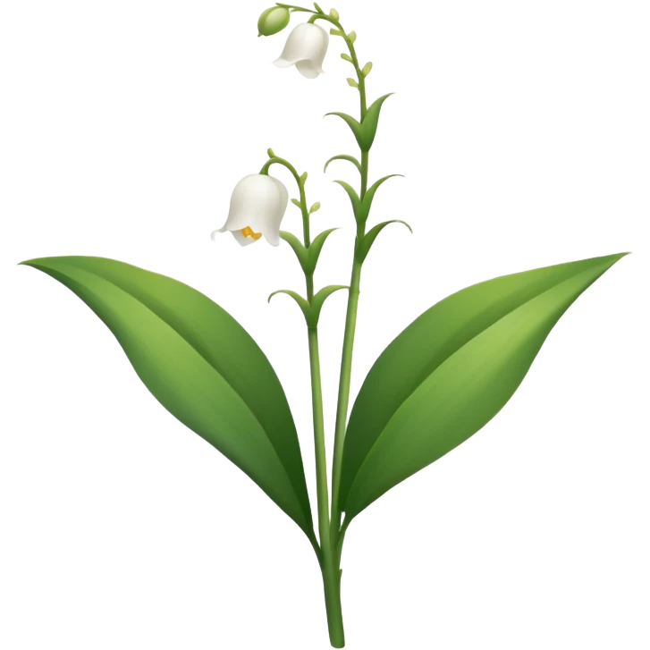 цветок белого ландыша emoji