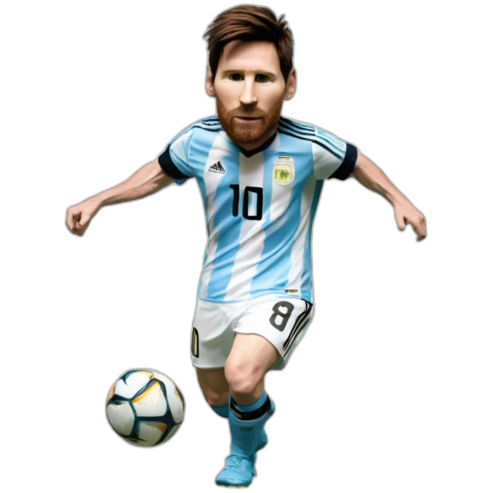 messi bailando con la camiseta de argentina emoji