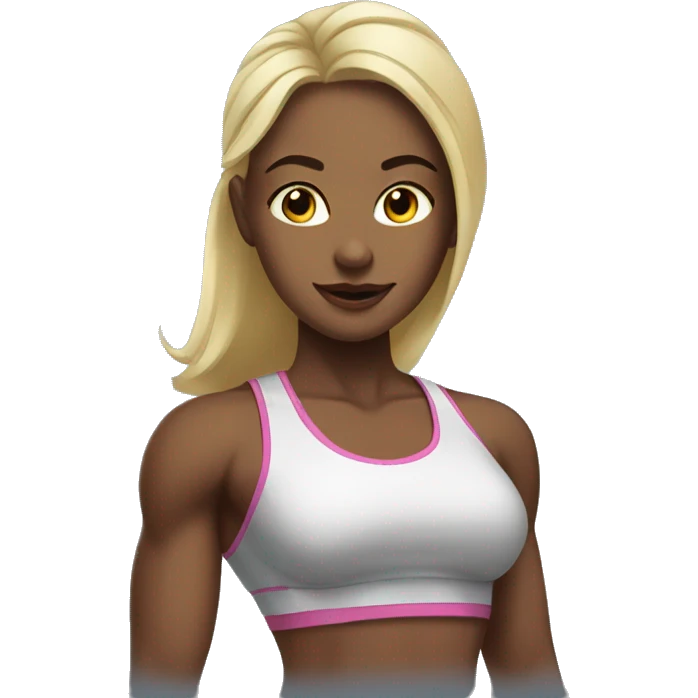 Girls in the gym  emoji