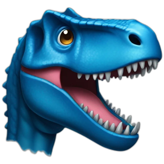 Tyrannosaure-bleu emoji