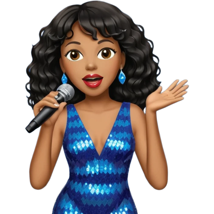 Donna summer disco girl black girl singer emoji
