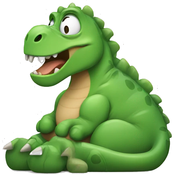 Dinosaur tired  emoji