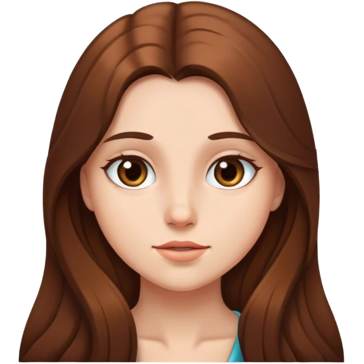 Girl with long hair emoji