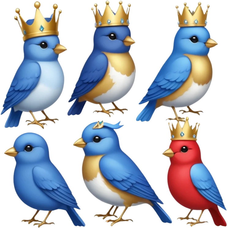 create 6 icons for a tweet, where 1 icon is the basic one, 2 is for 2 months of subscription, 3 is for 3 months of subscription, 4 is for 6 months of subscription, 5 is for 9 months of subscription, and 6 is for a year of subscription. emoji