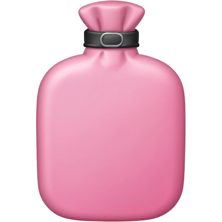 a pink a hot water bottle  emoji