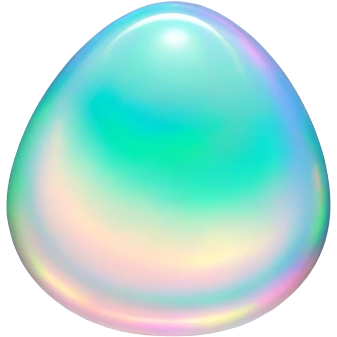 Cinematic Realistic Opal Emoji, Mystical and iridescent, with shifting colors of blue, green, and pink that dance across the smooth, milky surface. The gem’s unique play of light creates a mesmerizing, fluid effect, while a soft, glowing halo surrounds the stone. Soft glowing outline, capturing the essence of magic and mystery in a radiant opal. emoji