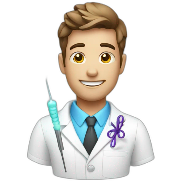 chiropractor with a magic wand emoji