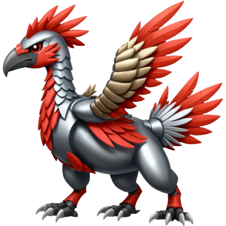 Skarmory-Yveltal-Rhyperior-Herdier-fusion (full body) emoji