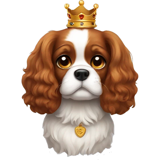 cute king charles dog emoji
