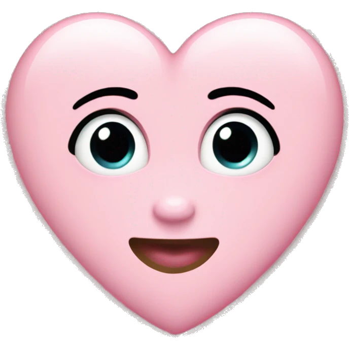 Baby Pink Heart with Glitzer emoji
