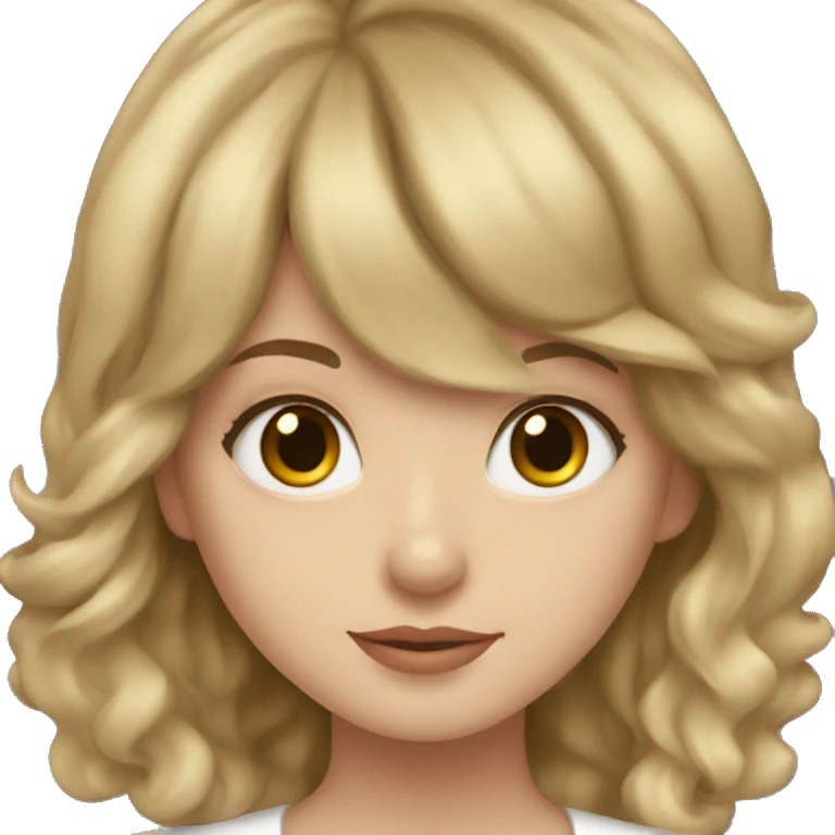 Girl with a taylor Swift récord  emoji