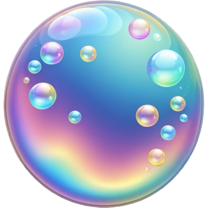soap bubbles flowing emoji