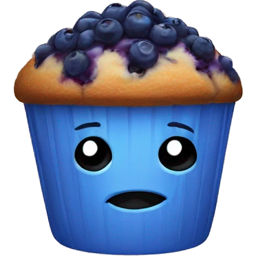 Blueberry muffin emoji