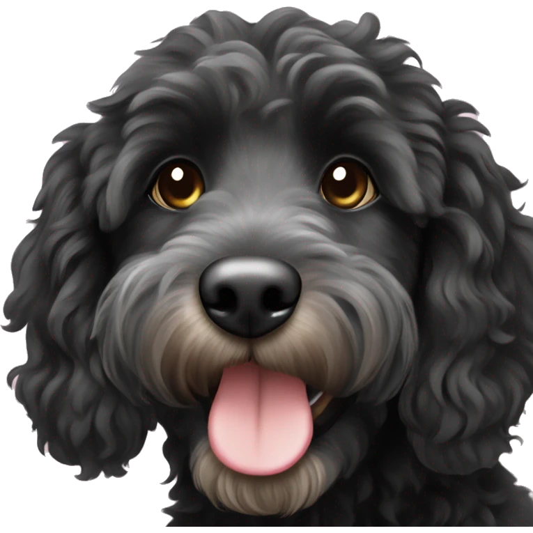 black aussiedoodle  emoji