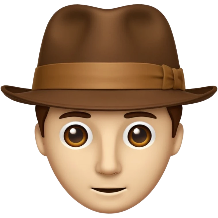 Felt trilby hat emoji emoji