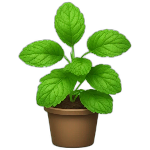 mint plant emoji