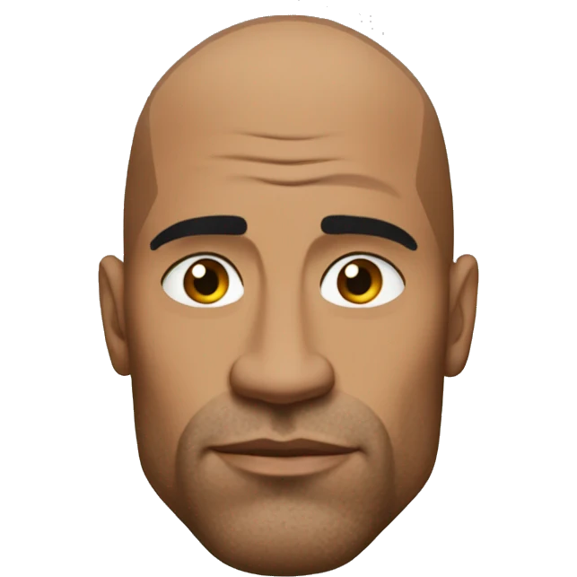 The Rock who raises an eyebrow emoji