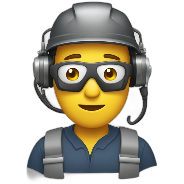 a welder in a call center emoji