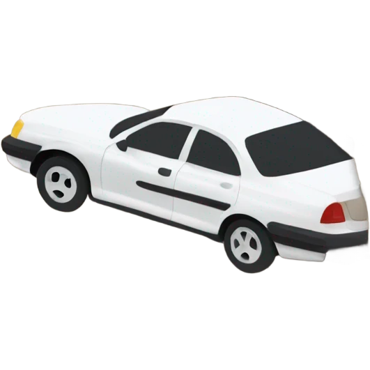 Car driving off a cliff emoji