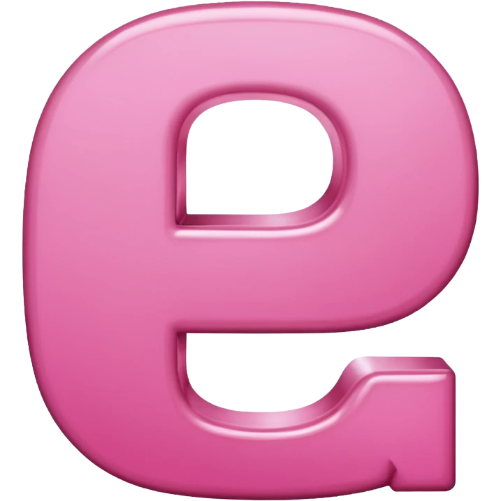 pink letter p emoji