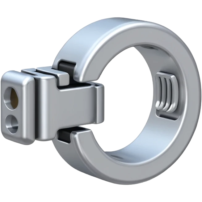 mini metal clamp component. emoji