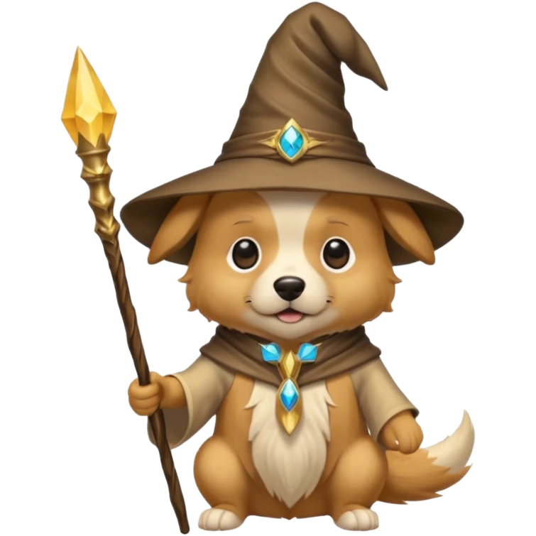 Dog wizard emoji
