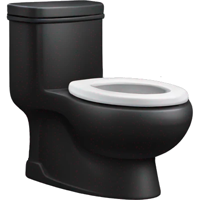 Black Skibidi Toilet emoji