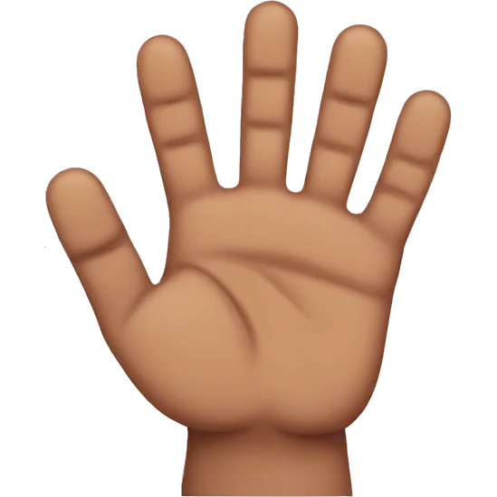 five fingers emoji