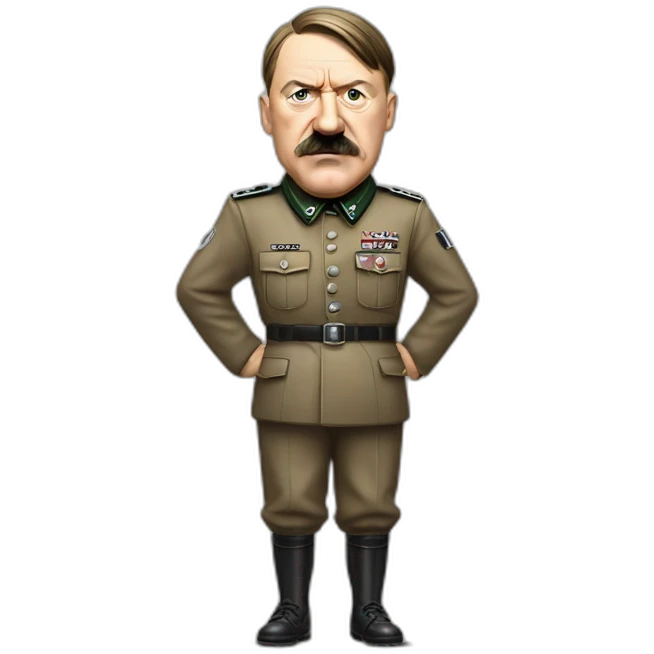 Adolf hitler qui joue au football emoji