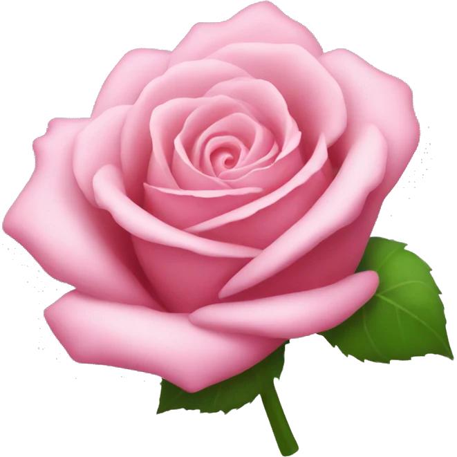 Pink rose emoji