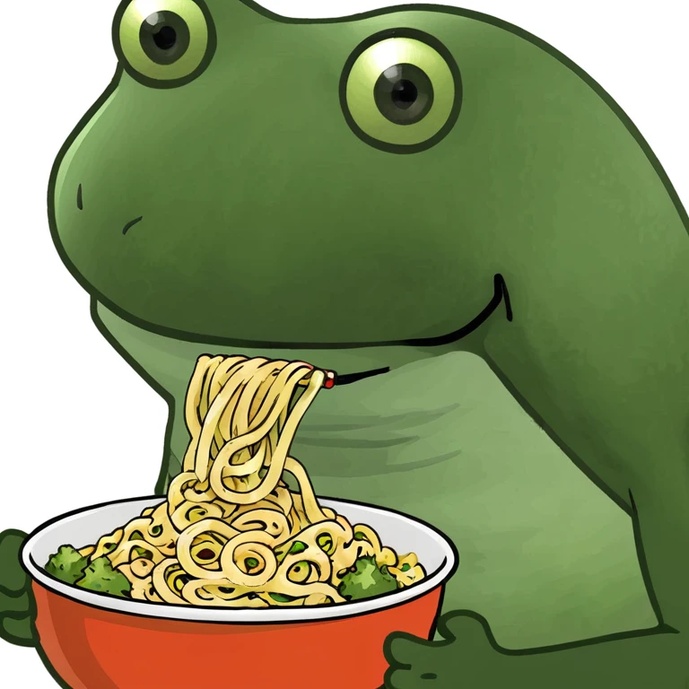 bufo eating noodles emoji