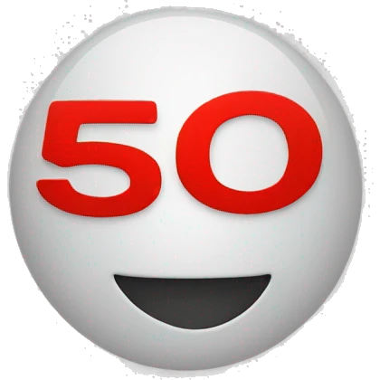 red circle with name "$50" emoji