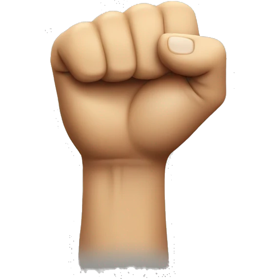 Emoji shaking a fist emoji