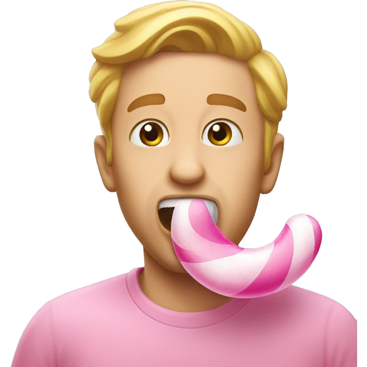 Double taste bubble gum emoji