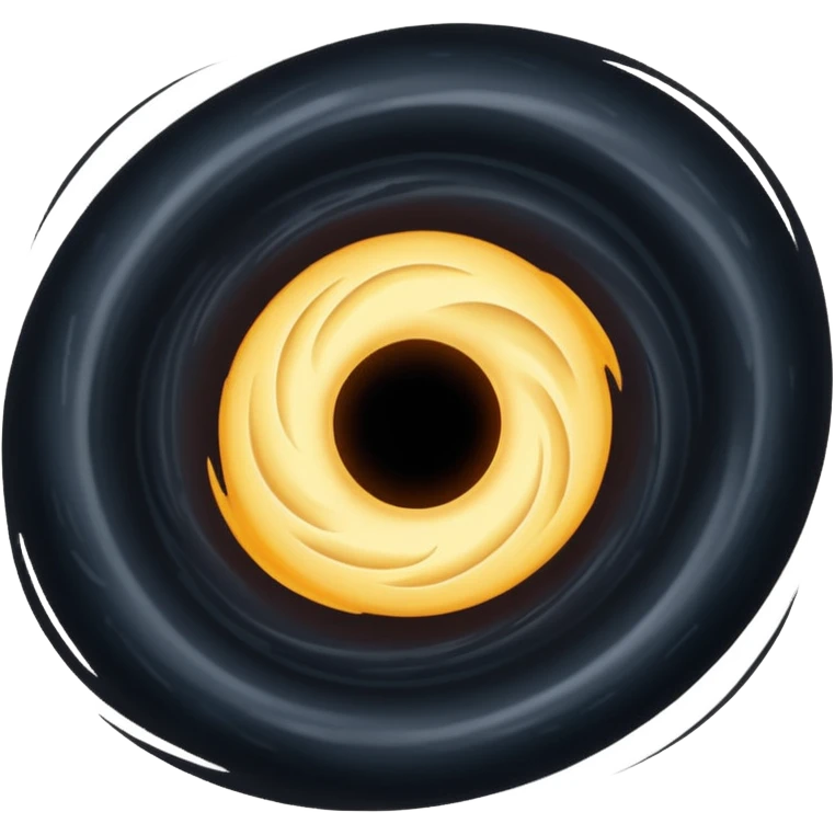 Un trou noir emoji