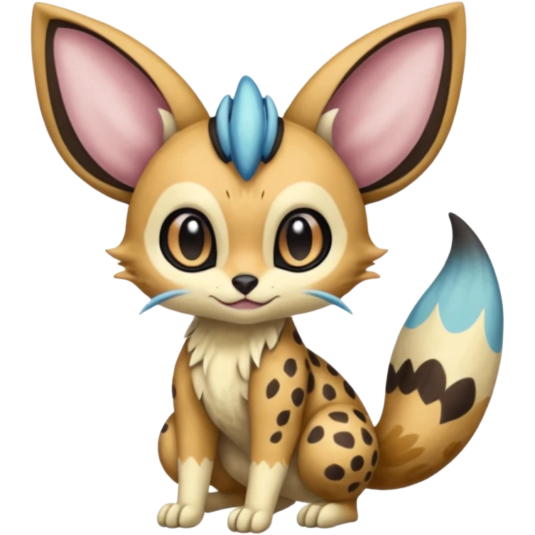 Big-eared Batty Meloetta-Furret-Serval-Cresselia-Palkia-Stitch-Fakémon-creature-hybrid emoji